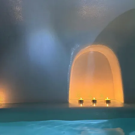 Blue Cave Oasis With Underground Jacuzzi Megalochori (Santorini)